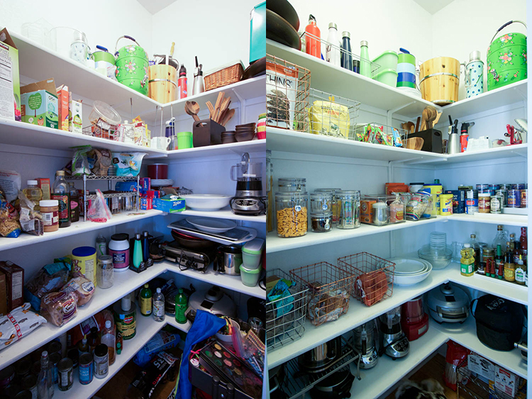 Practical Pantry Organization Before and After