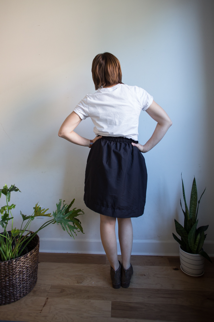 Paper bag outlet skirt diy