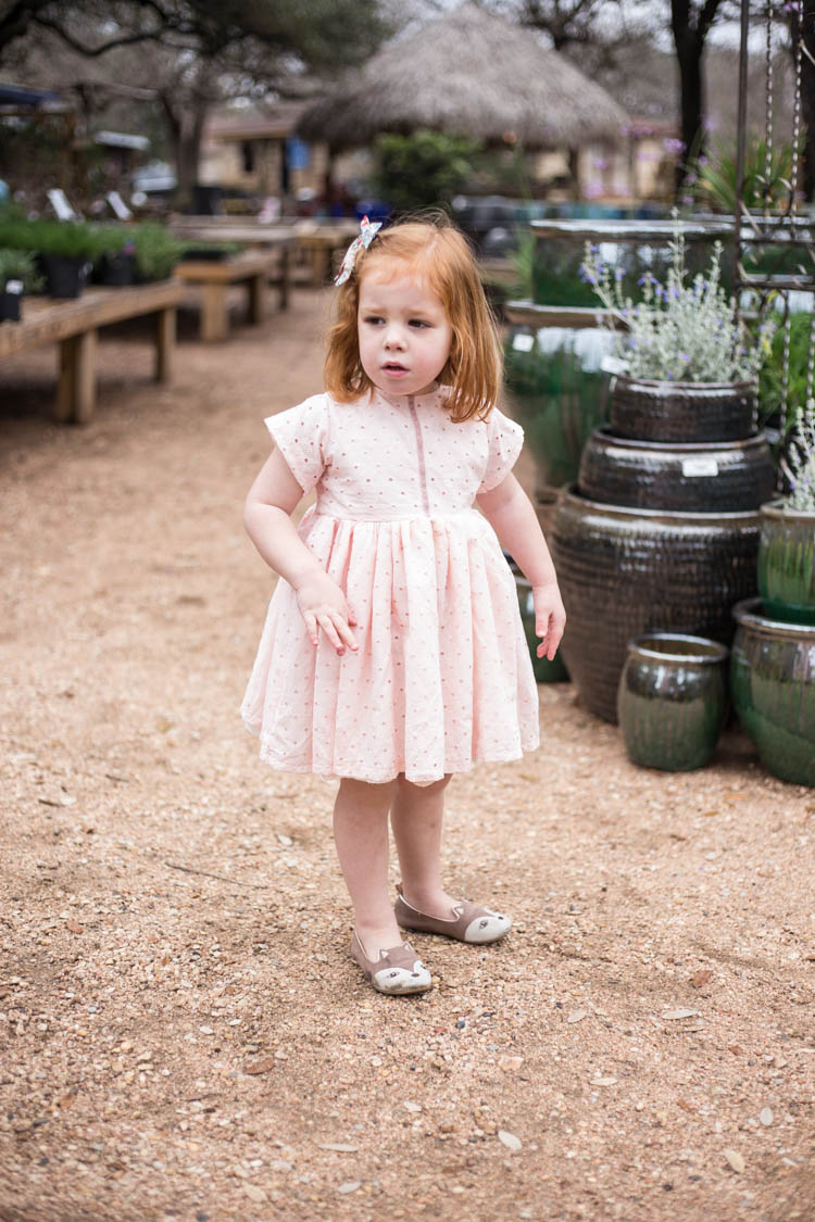 Blush eyelet outlet dress