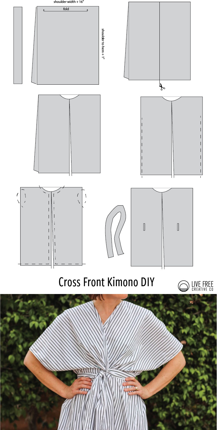 Criss Cross Kimono // Simple Summer Dress to Sew Yourself