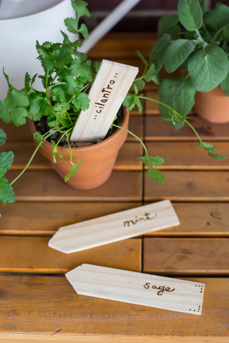 Wood Burned Garden Stakes Diy Live Free Creative Co