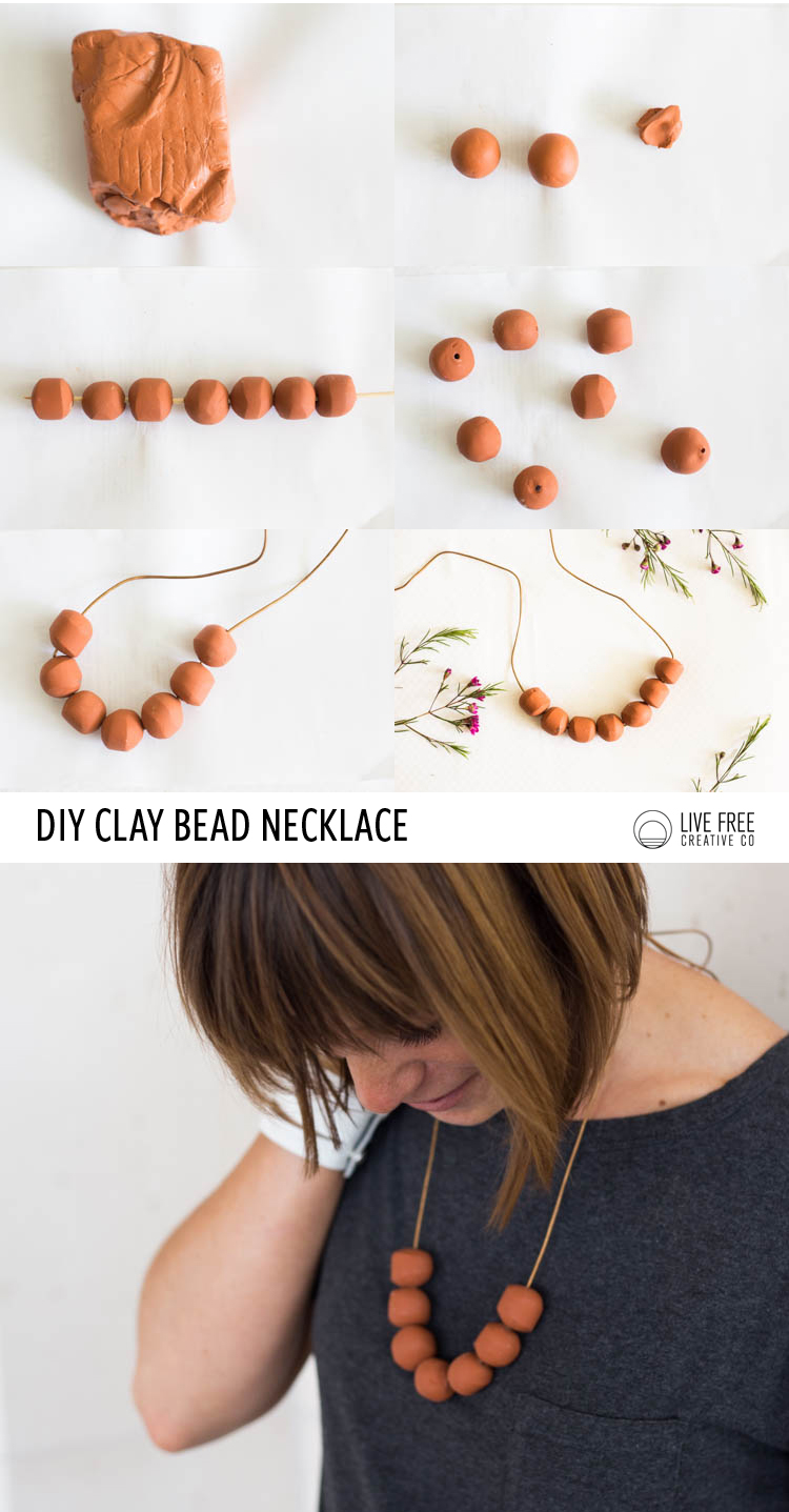 Clay hot sale necklace diy