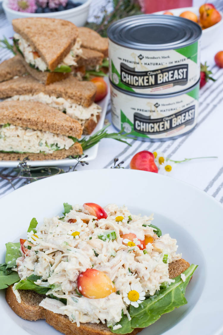 Simple Summertime Cherry Chicken Salad Sandwiches