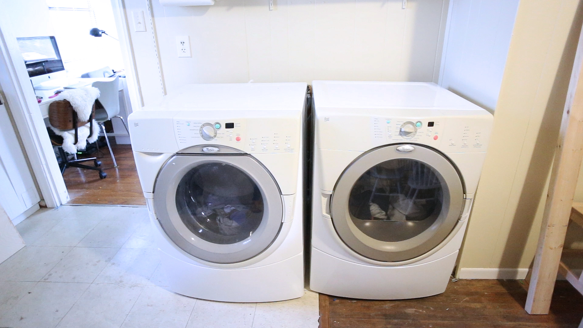 DIY Waterfall Butcher Block Washer & Dryer Counter — We The Dreamers