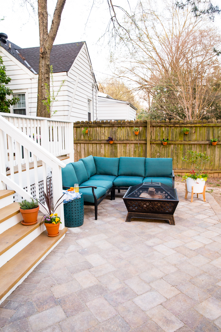 Adding A Diy Paver Patio To The Backyard Live Free Creative Co