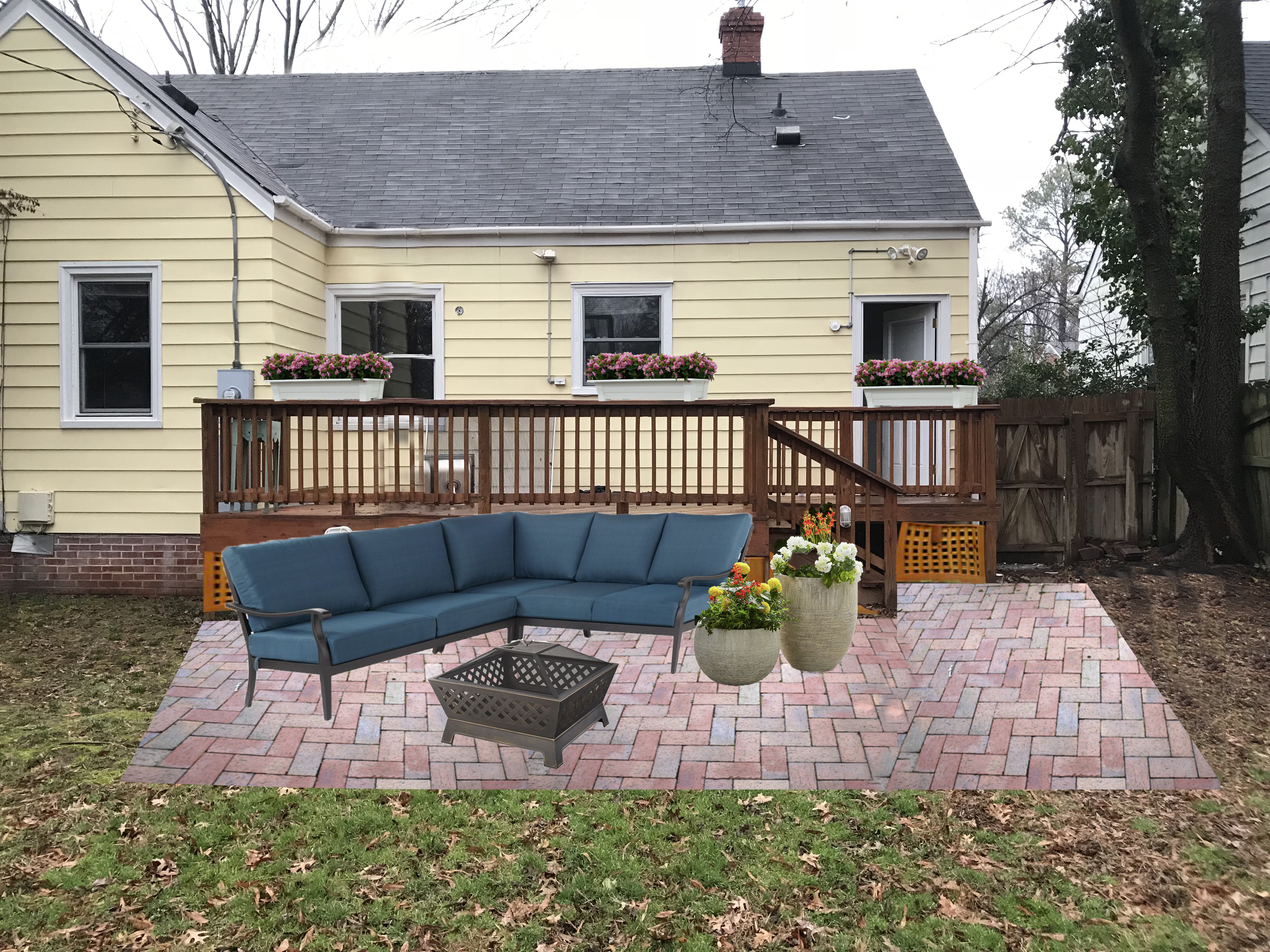 Adding a DIY Paver Patio to the Backyard - Live Free Creative Co