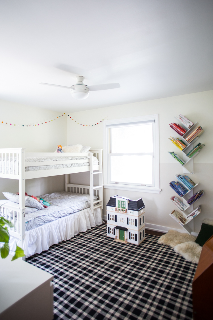 boy and girl room with bunk bed