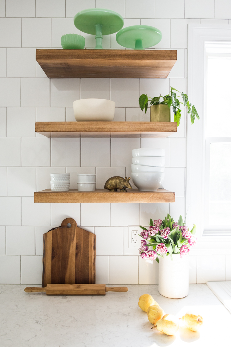 How to Make DIY Floating Shelves - Live Free Creative Co