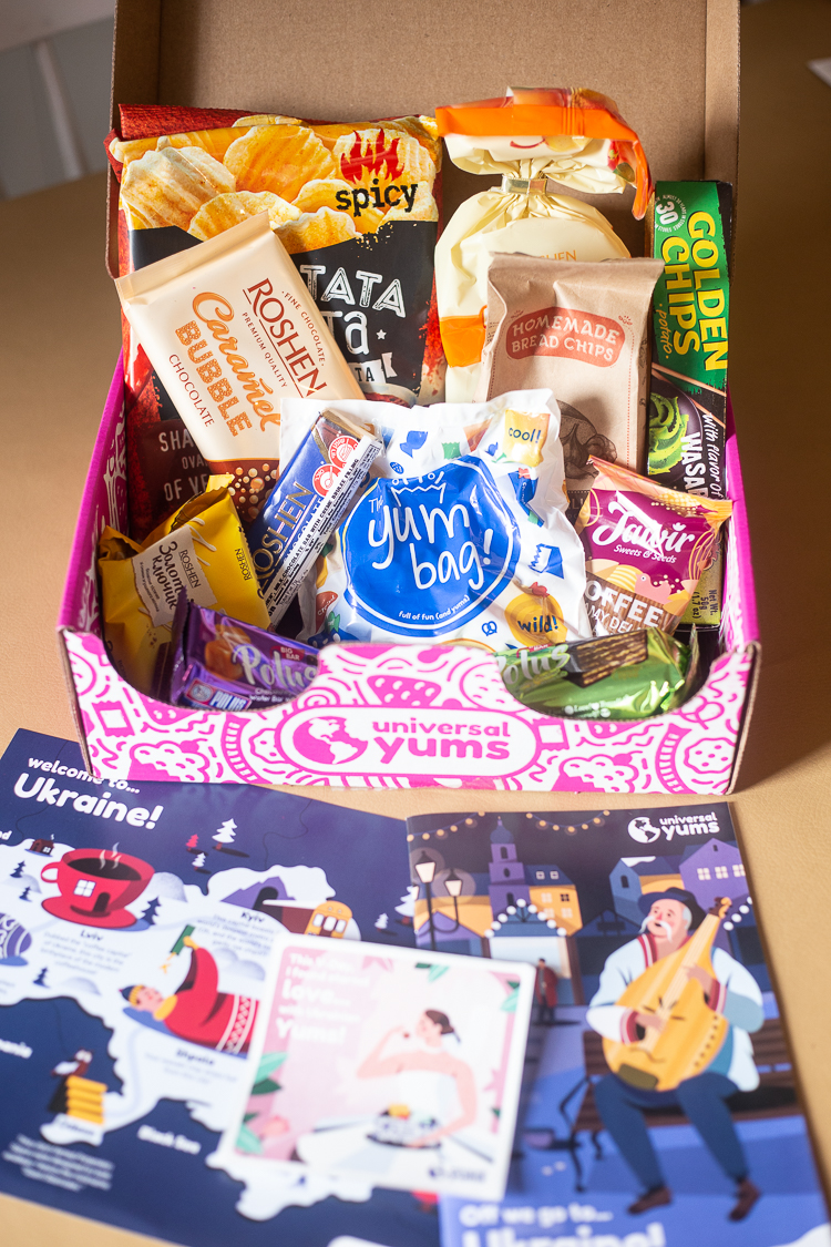 Universal Yums  Subscription Box with Snacks from Around the World